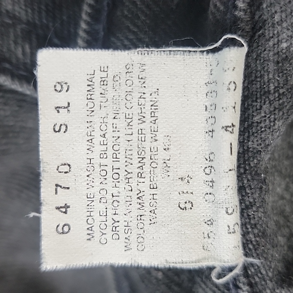 LEVI'S 921 Black Taper Fit VTG Orange Tab 100% Cotton Denim Retro Mom Jeans 16 M - Picture 9 of 9